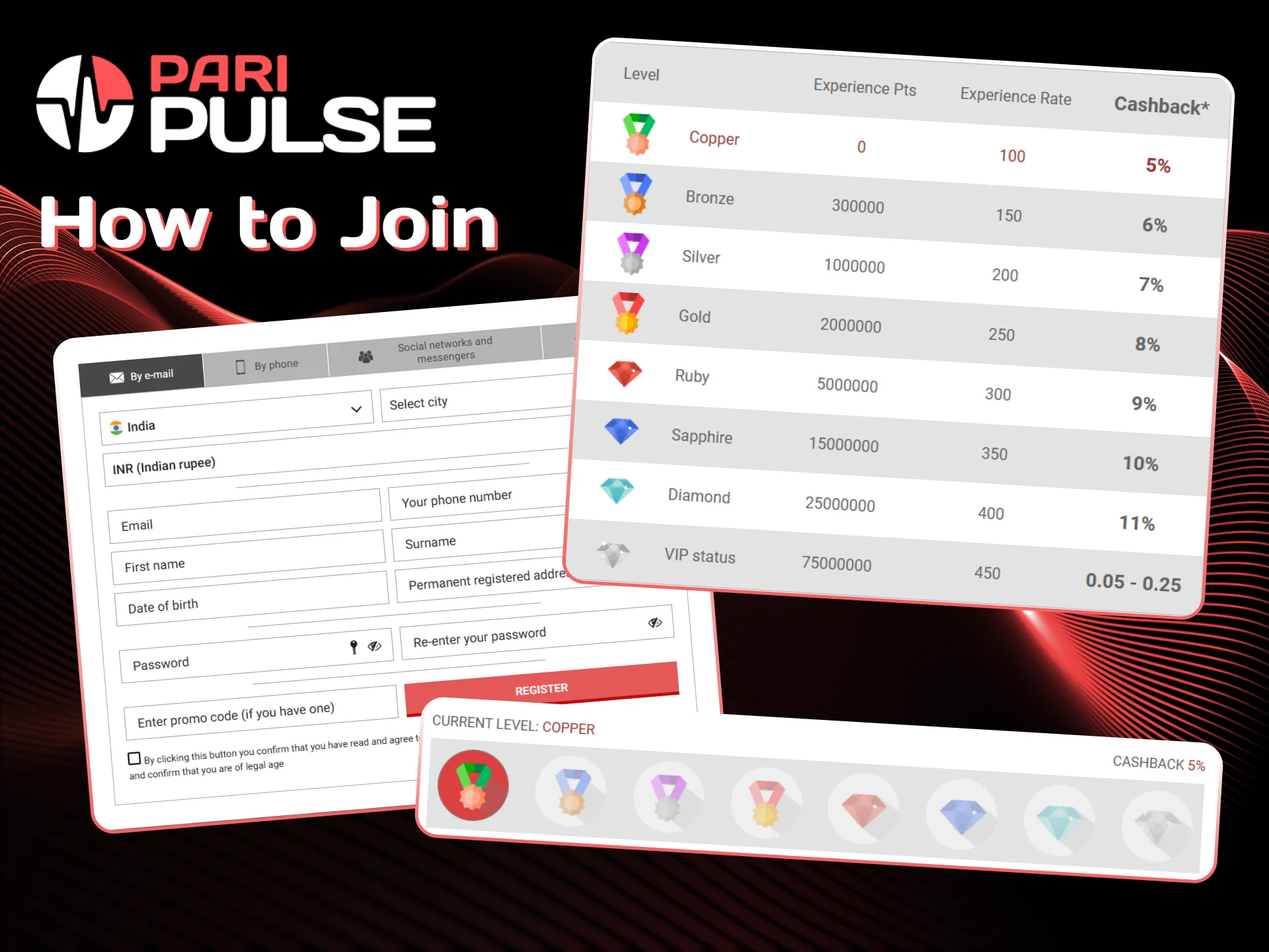 Follow those steps to became PariPulse VIP member.
